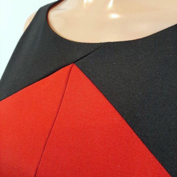 JESSICA SIMPSON Fit & Flare Color Block Cut Out Dress - Picture 6 of 12